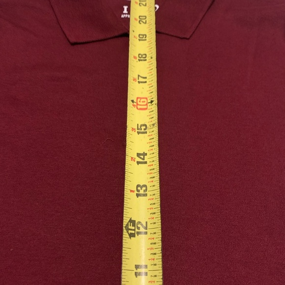 IZOD Burgundy Polo Shirt M (10-12) kid - Picture 4 of 7